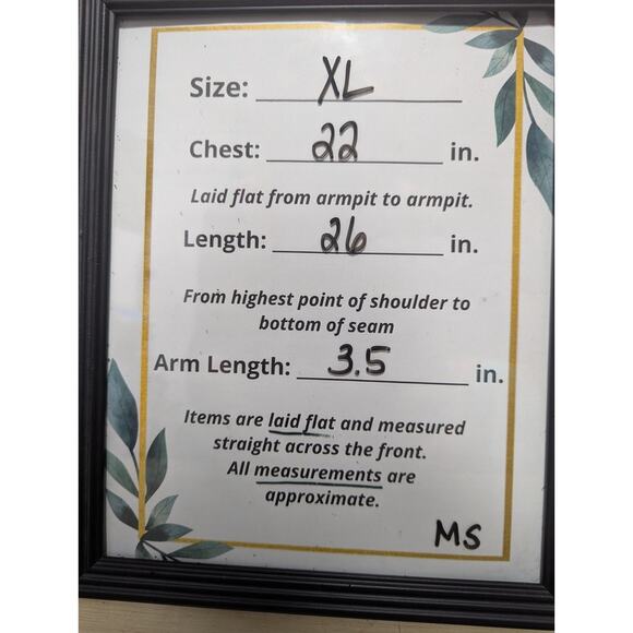 Midnight Sky Floral Sleeveless Blouse Striped Floral Birds XL Ruffle Cap Sleeve - Picture 9 of 9